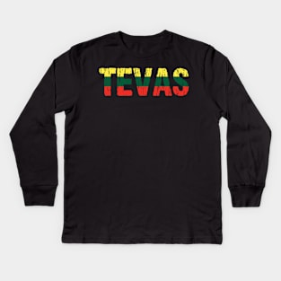 Lithuanian Tevas Dad Father Tetis Lietuva Flag Kids Long Sleeve T-Shirt